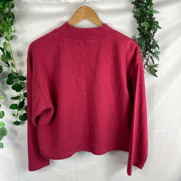 june & hudsen textured high neck sweater M - Picture 5 of 5